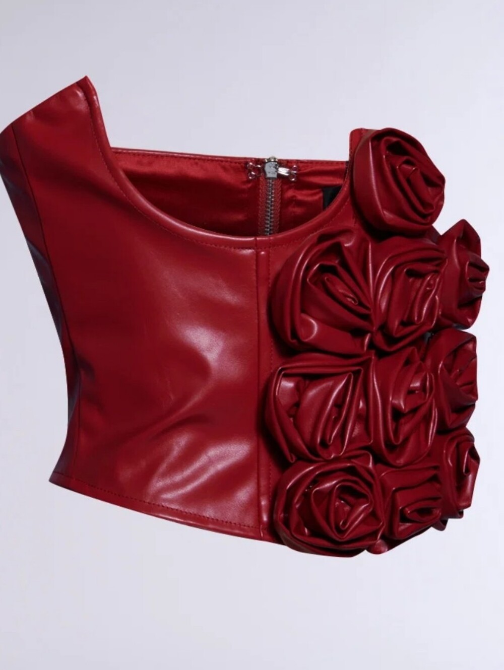 Akira In Bloom PU Belt - Red New 1X/2X 21"-22" Pit To Pit Under bust Corset - Picture 2 of 13